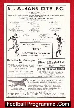 St Albans City v Northern Nomads 1954