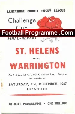 St Helens Rugby v Warrington 1967 – League Cup Final Replay