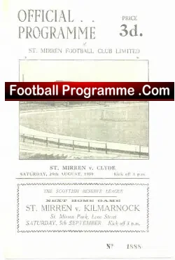 St Mirren v Clyde 1959