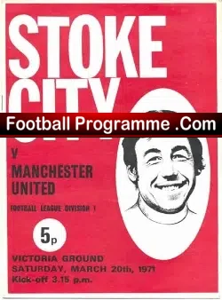 Stoke City v Manchester United 1971