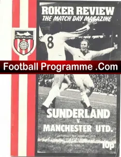 Sunderland v Manchester United 1975 – 2nd Division Tommy Baldwin