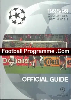 UEFA Official Quarter Finals Media Guide Pack 1998/99