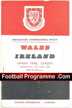 Wales v Ireland 1958