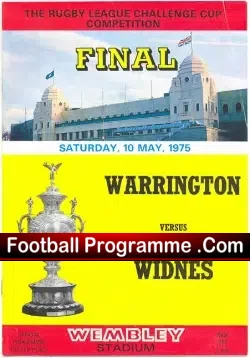 Warrington Rugby v Widnes 1975 – Rugby Cup Final