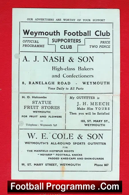 Weymouth v Bovington A 1947