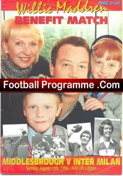 Willie Maddren Football Testimonial Benefit Middlesbrough 1996
