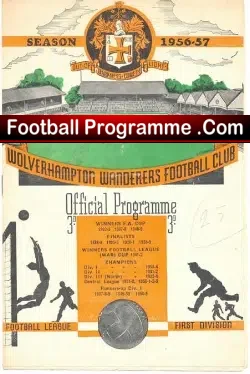 Wolves Wolverhampton v Manchester United 1957 – Gordon Clayton