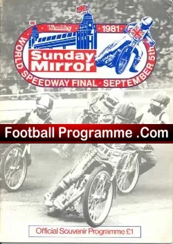World Speedway Championship World Final 1981