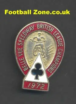 Belle Vue Aces Speedway Badge 1972