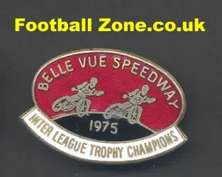 Belle Vue Aces Speedway Badge 1975