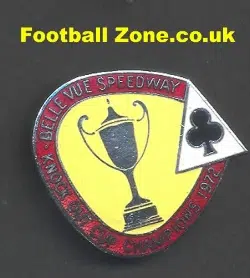 Belle Vue Aces Speedway Badge 1972 Champions