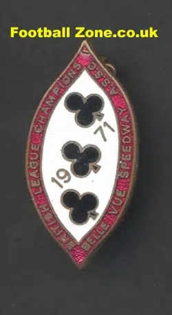 Belle Vue Aces Speedway Badge 1971