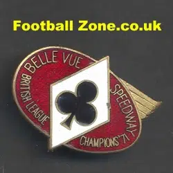 Belle Vue Aces Speedway Badge 1971 League Champions