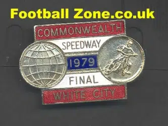 Commonwealth Final 1979 Speedway Badge White City