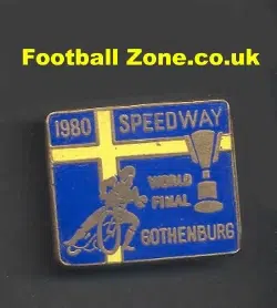 World Speedway Final 1980 Speedway Badge Gothenburg
