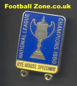 Rye House Speedway Badge 1980
