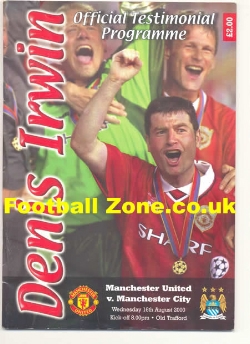 Denis Irwin Testimonial Benefit Match Manchester United 2000