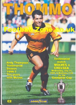 Andy Thompson Testimonial Benefit Match Wolves 1996