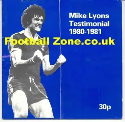 Mike Lyons Benefit Match Testimonial Everton 1981
