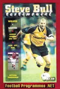 Steve Bull Benefit Match Testimonial Wolves 1997 - Santos Brazil