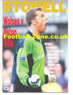 Mike Stowell Testimonial Benefit Match Wolves 2000