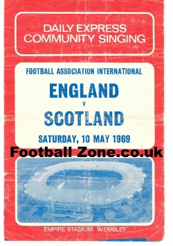 England v Scotland 1969 – Community Song Sheet