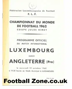 Luxembourg v England 1960 – World Cup QU