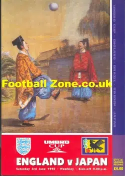 England v Japan 1995 - Umbro Cup