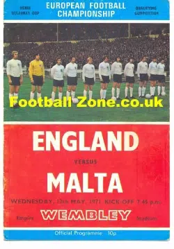 England v Malta 1971