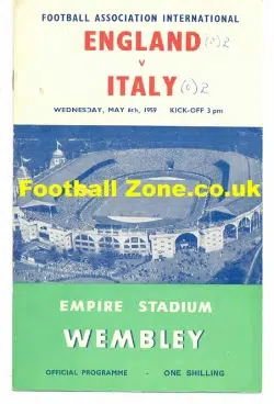 England v Italy 1959