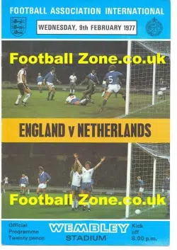 England v Holland 1977
