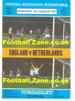 England v Holland 1977