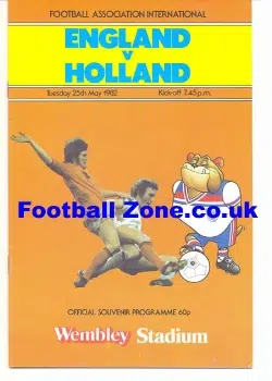 England v Holland 1982