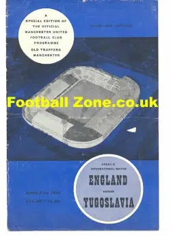 England v Yugoslavia 1963 - Old Trafford
