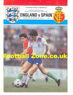 England v Spain 1984