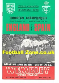 England v Spain 1968