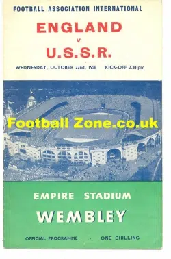 England v Russia 1958 - Tom Finney Final Game