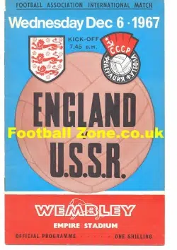 England v Russia 1967 - Cyril Knowles Debut