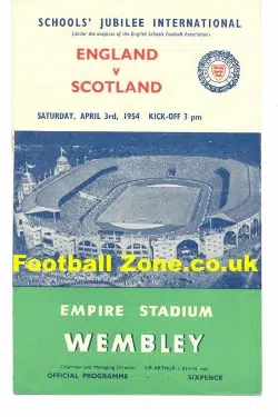 England v Scotland 1954 – Schoolboys Wembley 2