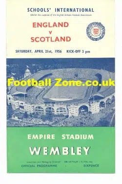 England v Scotland 1956 - Wembley Gaskel