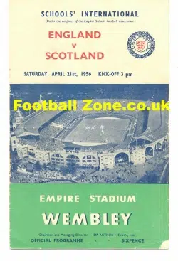 England v Scotland 1956 – Wembley + Hobbs