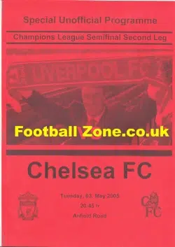 Chelsea v Liverpool 2005 - Red Pirate Programme Issue