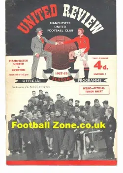 Manchester United v Everton 1957