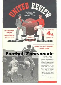 Manchester United v Leeds United 1957