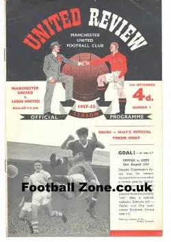Manchester United v Leeds United 1957