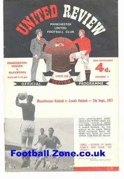 Manchester United v Blackpool 1957