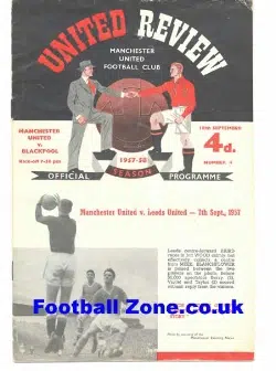 Manchester United v Blackpool 1957 - Munich Disaster Season