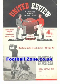 Manchester United v Blackpool 1957