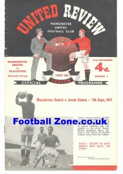 Manchester United v Blackpool 1957
