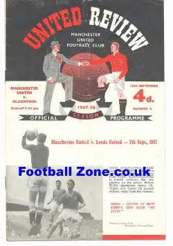 Manchester United v Blackpool 1957